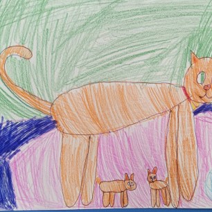 "Кошечка с котятами"