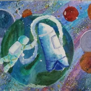 В открытом космосе