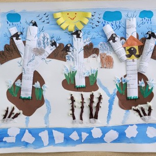 Коллективная аппликация "Весна"