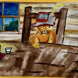 Иллюстрация к сказке «Кот в сапогах»