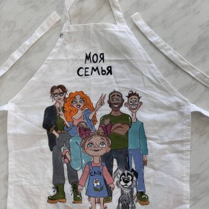 Фартук своими руками «Моя семья»
