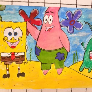 Герои из мультфильма "Губка Боб квадратные штаны"