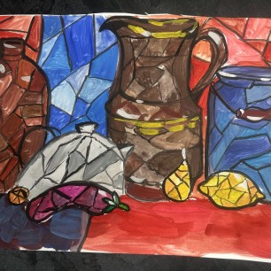 Натюрморт в стиле Пабло Пикассо