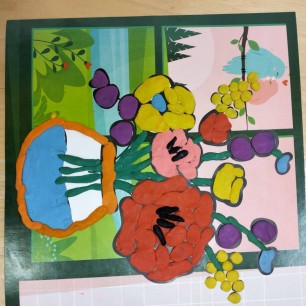 "Весна- красна".Пластилиновая аппликация.