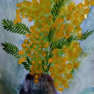 Букет мимозы