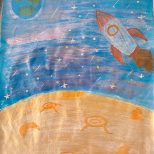 " Ракета в космосе"