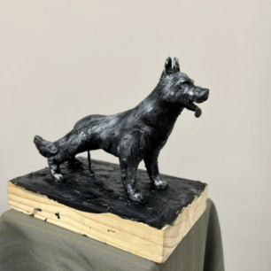 «Немецкая овчарка: пластилиновая скульптура»