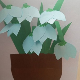 "Корзинка с подснежниками"