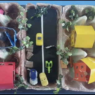 "Город во время землетрясения"