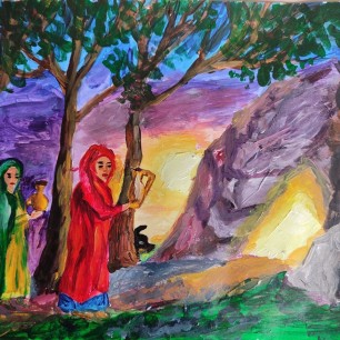 Жёны мироносицы у Гроба Спасителя