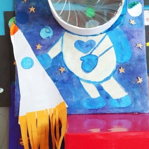 Космонавтом быть хочу, на ракете полечу.