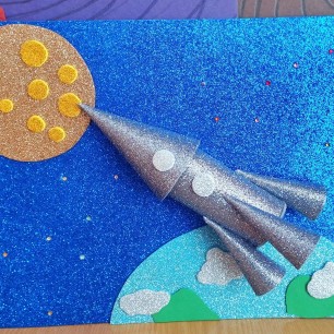 Полёт на луну.