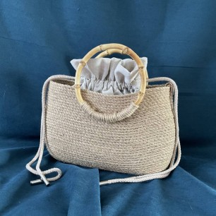Летняя сумка из джута