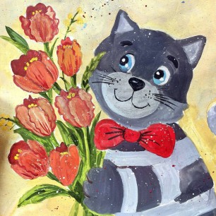 Букет к 8 марта