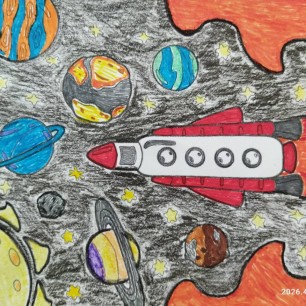 Ракета в космосе