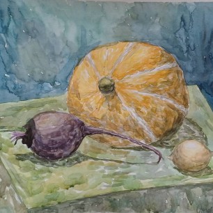 этюд "Дары осени"