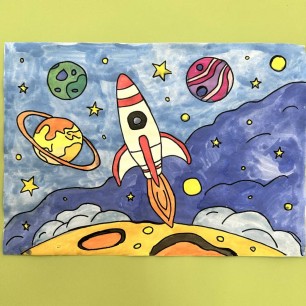 Ракета в космосе