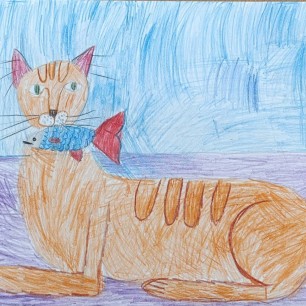 Довольный кот