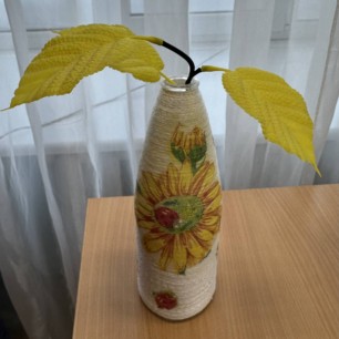 ваза с подсолнухами