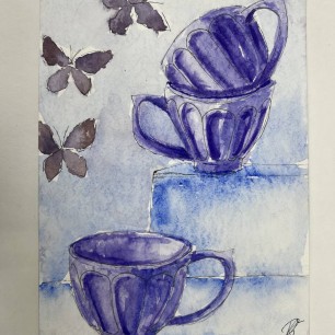 Чашки на фотосессии