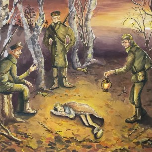 Иллюстрация к повести В. Катаева "Сын полка"
