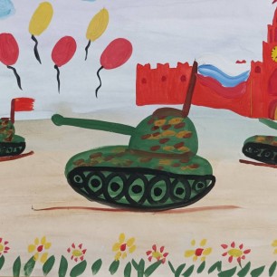 Парад на Красной площади.