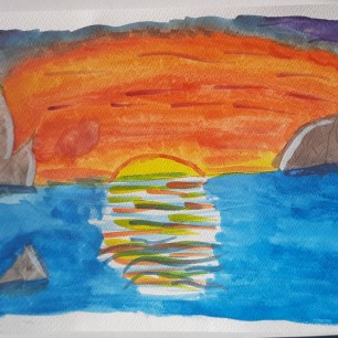"Закат на море"