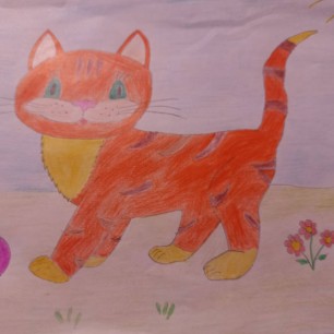 "Котик на прогулке"