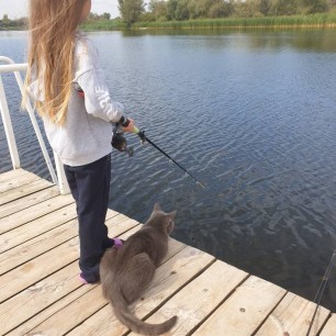 На рыбалке