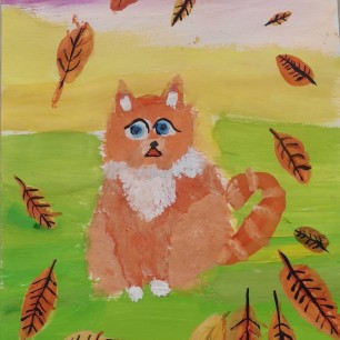 осенний кот