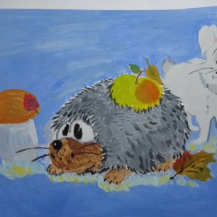 Я рисую животных.