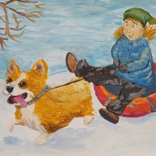 С лучшим другом на прогулке