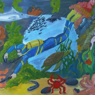 "В морской пещере"