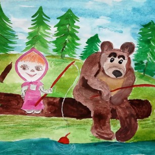 На рыбалке