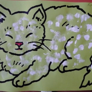 Котику шубку мы украсим