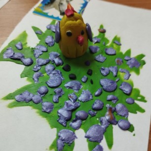 Курочка и зернышки