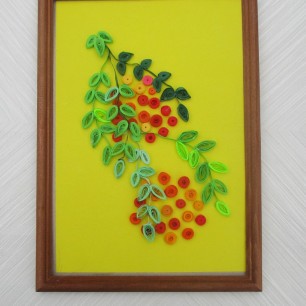 Красивая осенняя рябинка