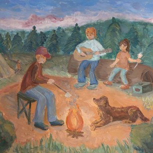 Вечер у костра
