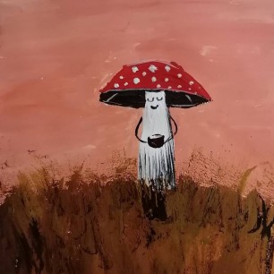 Мухомор в поле