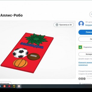 3D модель закладки для книг