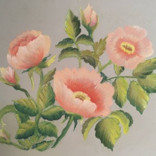 "Шиповник"(пастель)