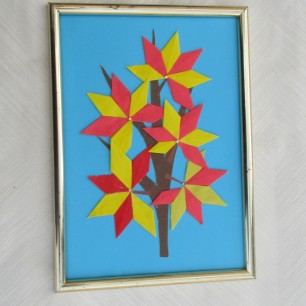 Осенний разноцветный букет