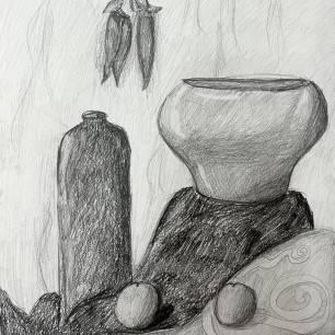 «Натюрморт с мандаринами»