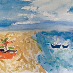 Рыбачьи лодки.