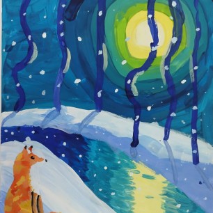 "Лиса у реки"