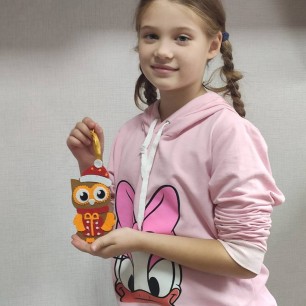 елочная игрушка "Совушка"