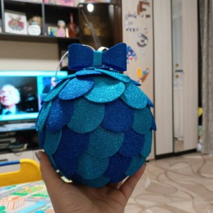 Новогодний шар для дедушки мороза