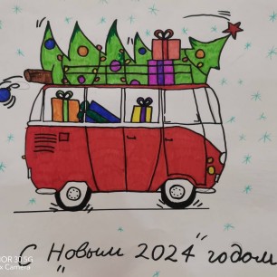Новогодний автобус.
