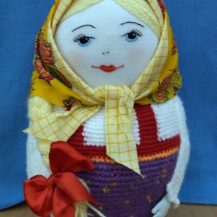 Вязаная матрешка