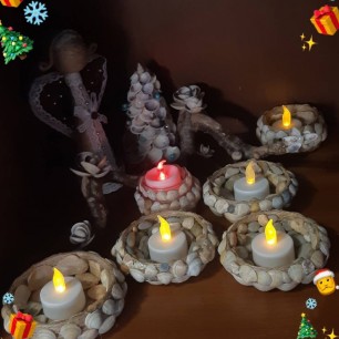 Новогодняя феерия из  ракушек.